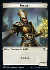 Soldier (09) // Cat Beast Double-sided Token [Streets of New Capenna Commander Tokens] | Tabernacle Games