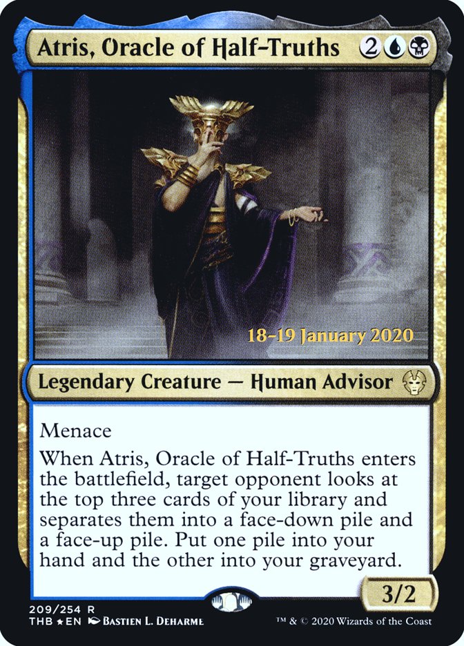 Atris, Oracle of Half-Truths [Theros Beyond Death Prerelease Promos] | Tabernacle Games