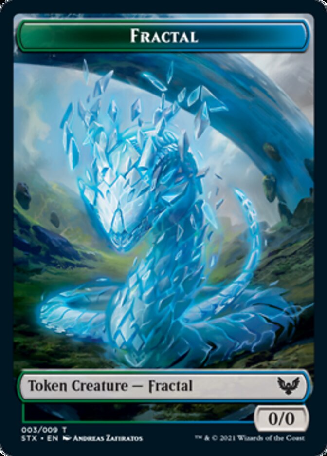 Fractal // Rowan, Scholar of Sparks Emblem Token [Strixhaven: School of Mages Tokens] | Tabernacle Games