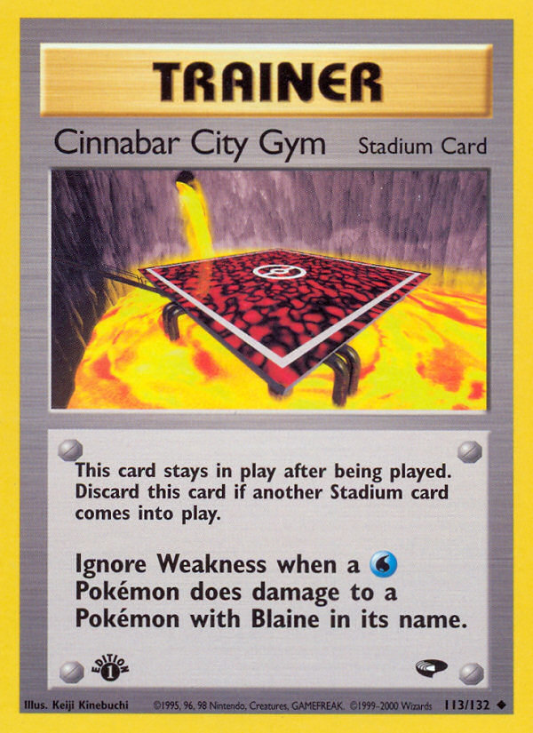 Cinnabar City Gym (113/132) [Gym Challenge 1st Edition] | Tabernacle Games