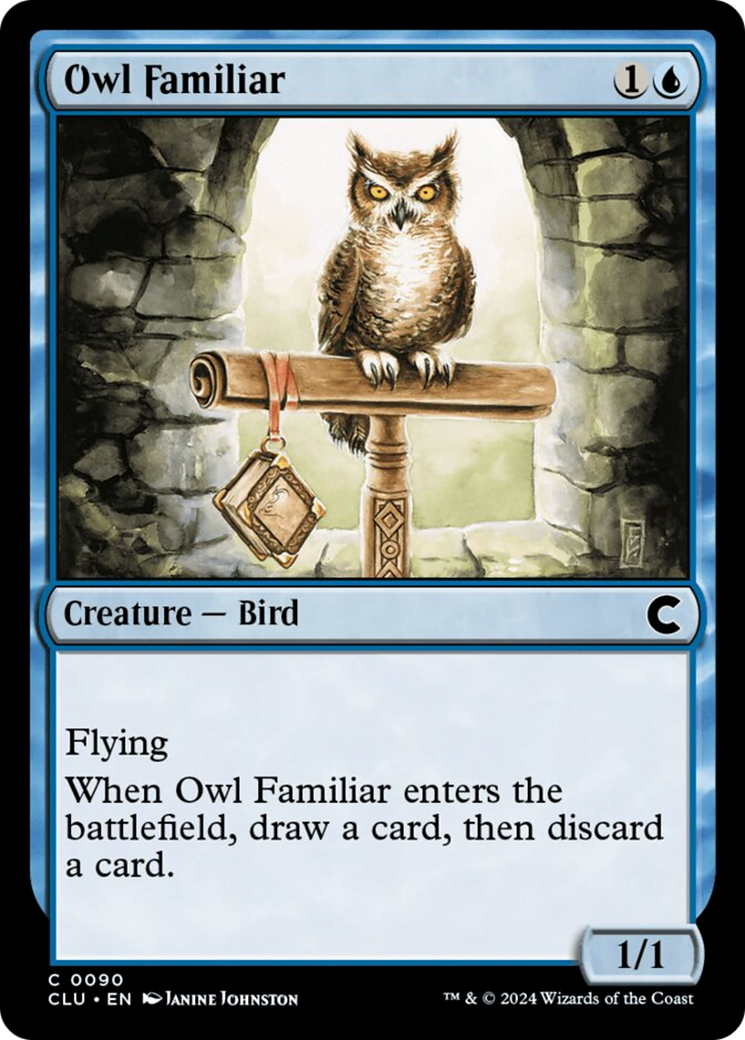 Owl Familiar [Ravnica: Clue Edition] | Tabernacle Games