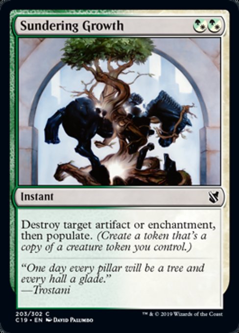 Sundering Growth [Commander 2019] | Tabernacle Games