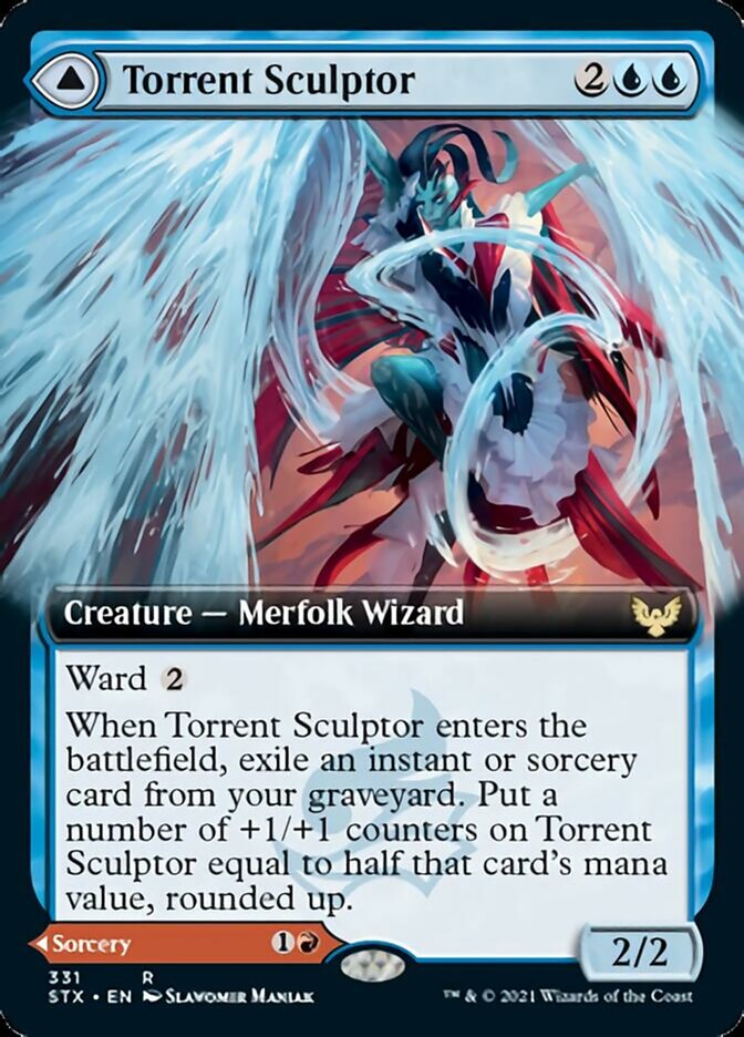 Torrent Sculptor // Flamethrower Sonata (Extended) [Strixhaven: School of Mages] | Tabernacle Games