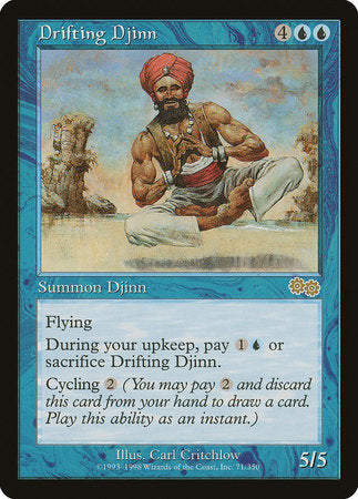 Drifting Djinn [Urza's Saga] | Tabernacle Games