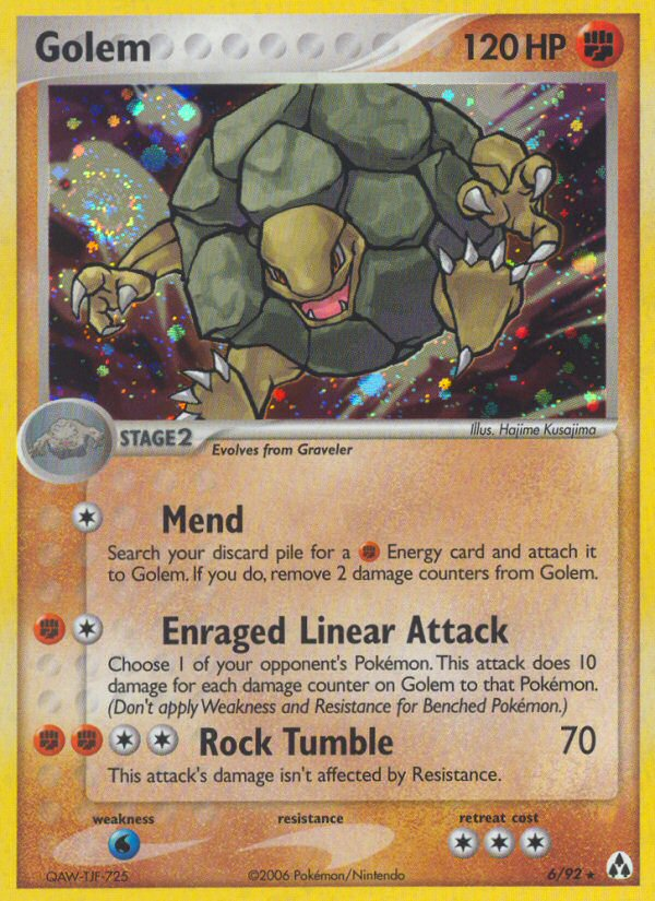 Golem (6/92) [EX: Legend Maker] | Tabernacle Games