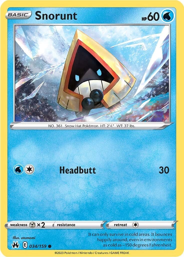 Snorunt (034/159) [Sword & Shield: Crown Zenith] | Tabernacle Games