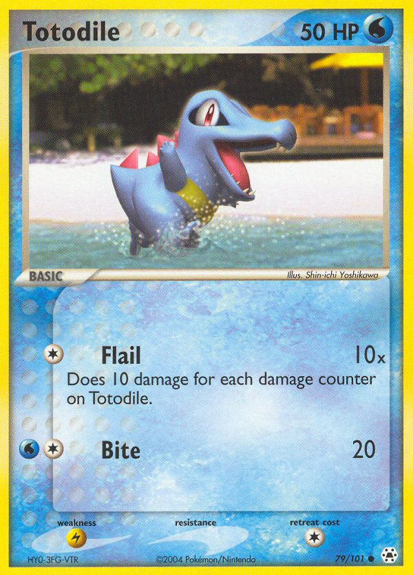 Totodile (79/101) [EX: Hidden Legends] | Tabernacle Games