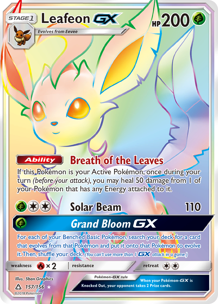 Leafeon GX (157/156) [Sun & Moon: Ultra Prism] | Tabernacle Games