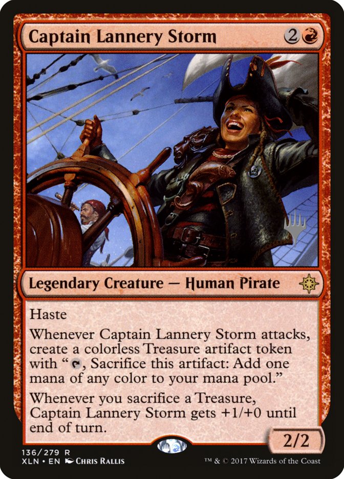 Captain Lannery Storm (Promo Pack) [Ixalan Promos] | Tabernacle Games