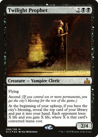 Twilight Prophet [Rivals of Ixalan Promos] | Tabernacle Games