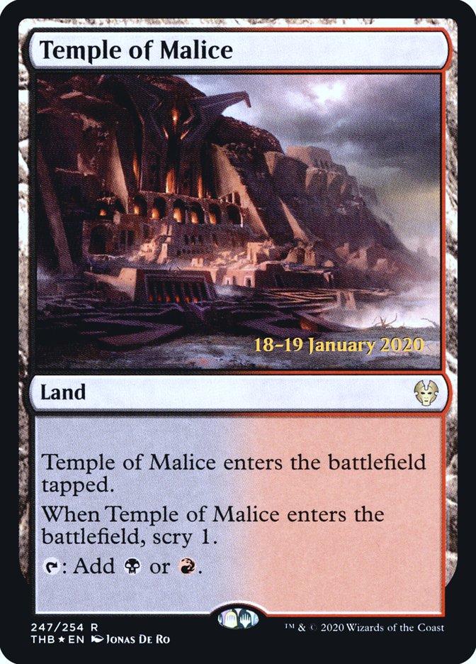 Temple of Malice [Theros Beyond Death Prerelease Promos] | Tabernacle Games