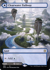 Clearwater Pathway // Murkwater Pathway (Borderless) [Zendikar Rising] | Tabernacle Games