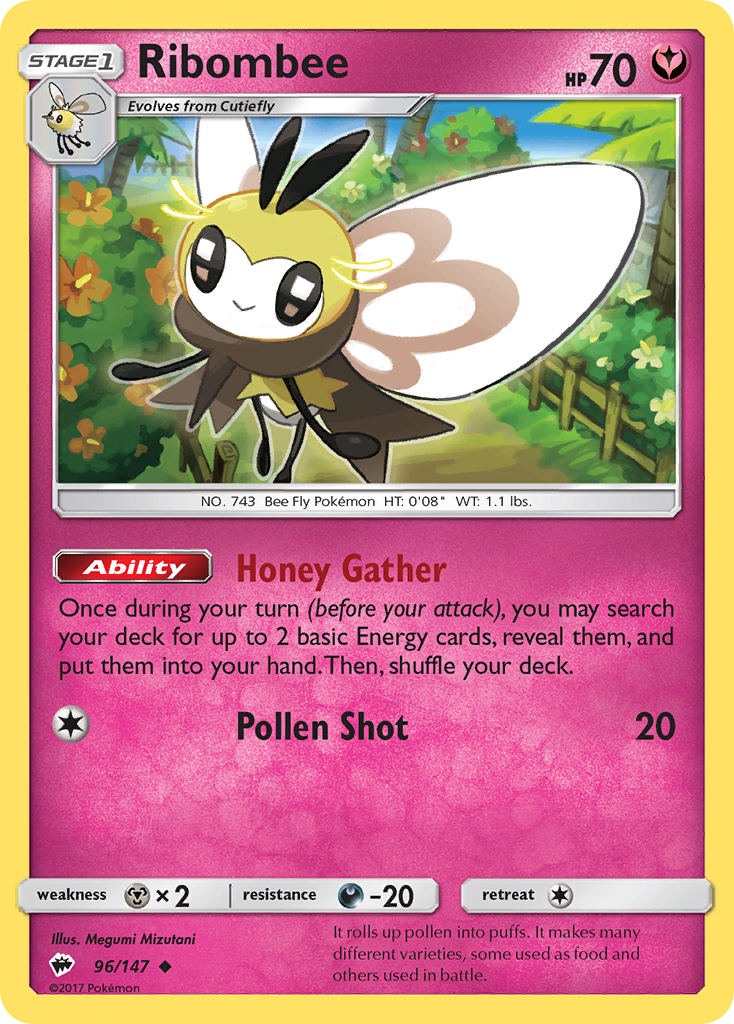 Ribombee (96/147) [Sun & Moon: Burning Shadows] | Tabernacle Games