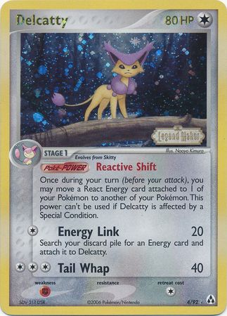 Delcatty (4/92) (Stamped) [EX: Legend Maker] | Tabernacle Games