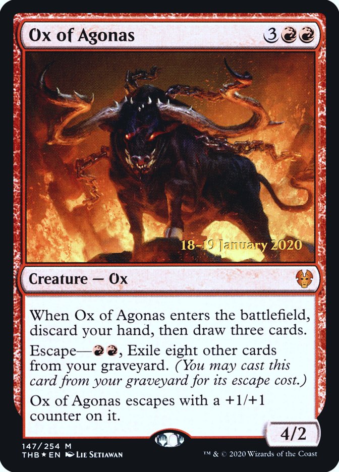 Ox of Agonas [Theros Beyond Death Prerelease Promos] | Tabernacle Games