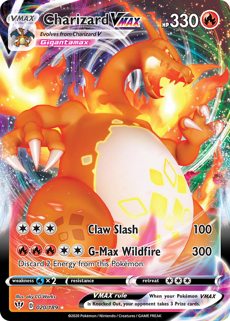 Charizard VMAX (020/189) [Sword & Shield: Darkness Ablaze] | Tabernacle Games