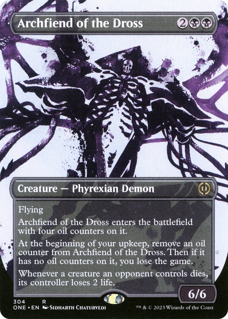 Archfiend of the Dross (Borderless Ichor) [Phyrexia: All Will Be One] | Tabernacle Games