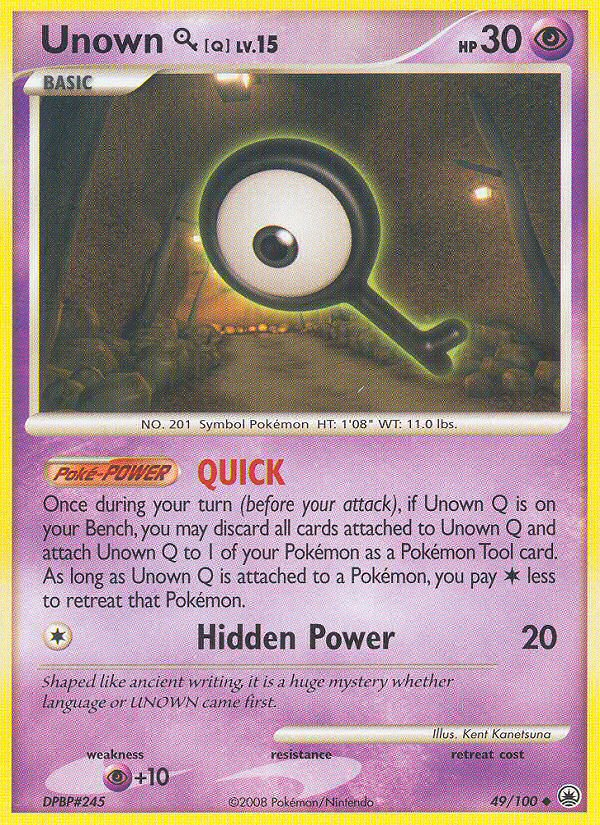 Unown Q (49/100) [Diamond & Pearl: Majestic Dawn] | Tabernacle Games