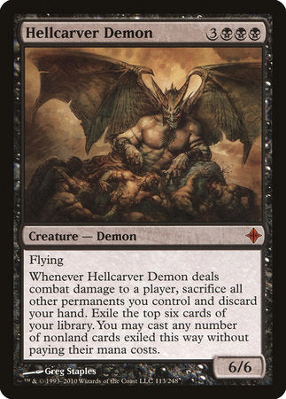 Hellcarver Demon [Rise of the Eldrazi] | Tabernacle Games