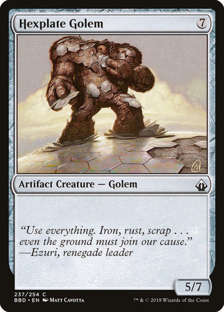 Hexplate Golem [Battlebond] | Tabernacle Games