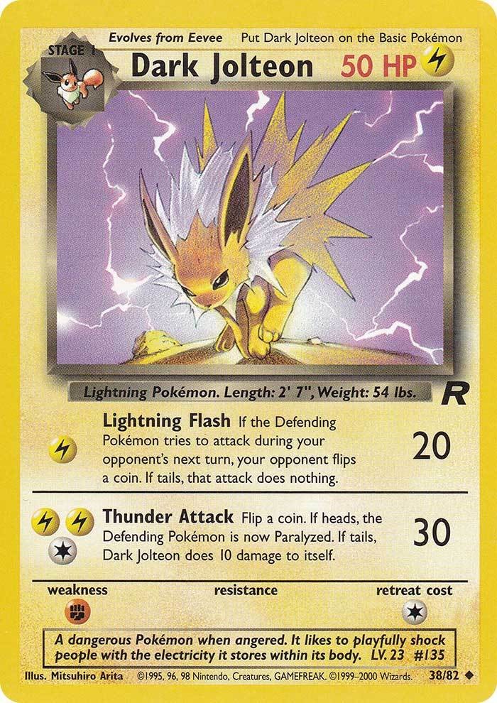 Dark Jolteon (38/82) [Team Rocket Unlimited] | Tabernacle Games