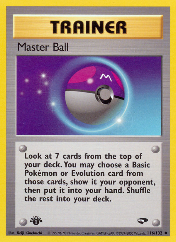 Master Ball (116/132) [Gym Challenge 1st Edition] | Tabernacle Games