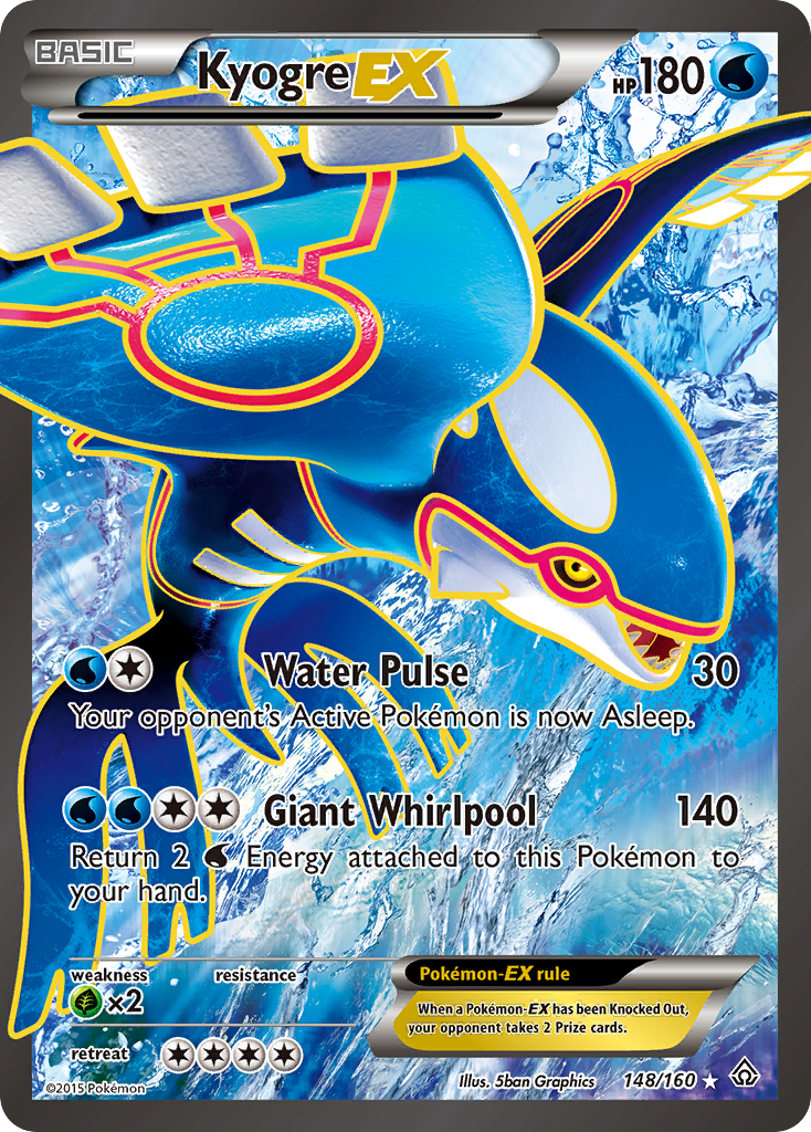 Kyogre EX (148/160) [XY: Primal Clash] | Tabernacle Games