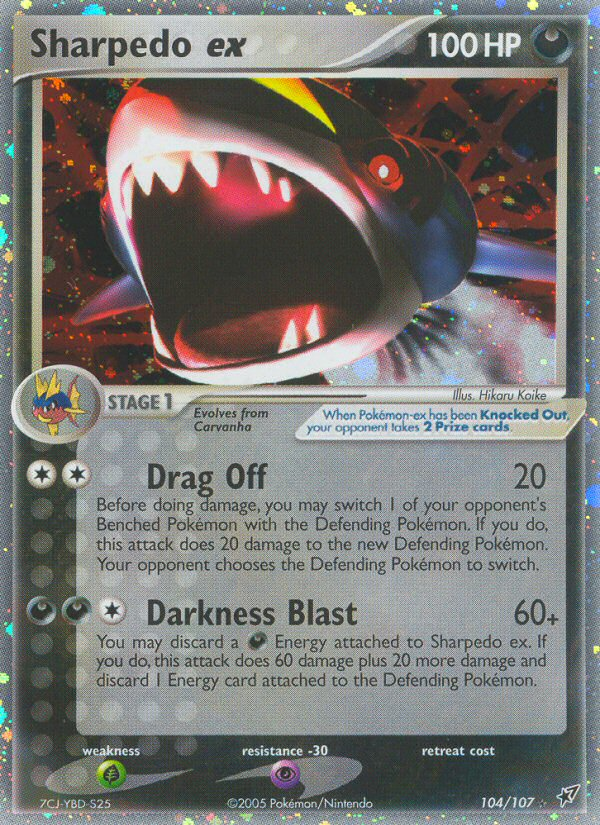 Sharpedo ex (104/107) [EX: Deoxys] | Tabernacle Games