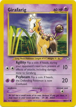 Girafarig (58/111) [Neo Genesis Unlimited] | Tabernacle Games