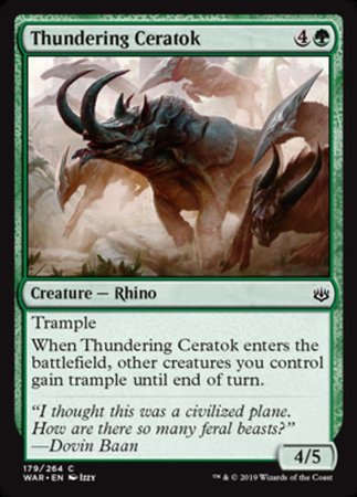 Thundering Ceratok [War of the Spark] | Tabernacle Games