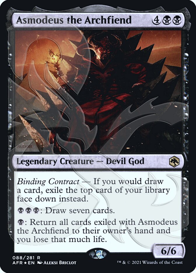 Asmodeus the Archfiend (Ampersand Promo) [Dungeons & Dragons: Adventures in the Forgotten Realms Promos] | Tabernacle Games