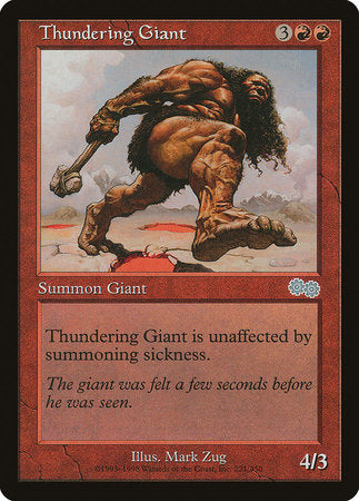 Thundering Giant [Urza's Saga] | Tabernacle Games
