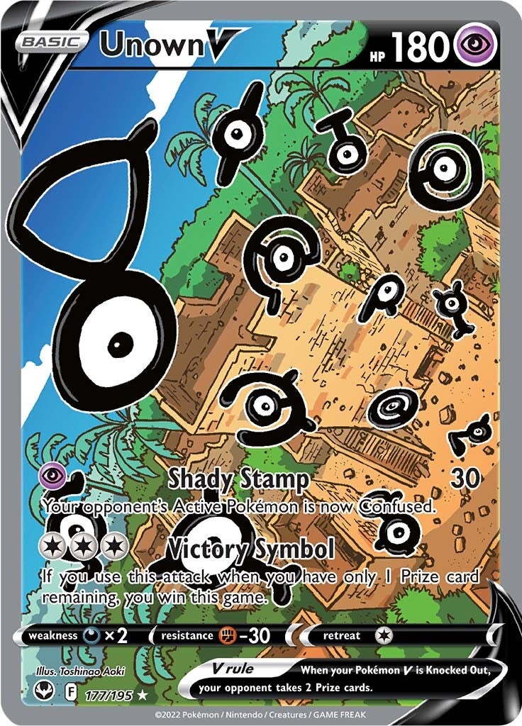 Unown V (177/195) [Sword & Shield: Silver Tempest] | Tabernacle Games