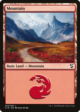 Mountain (303) [Commander 2018] | Tabernacle Games