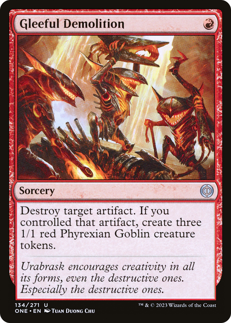 Gleeful Demolition [Phyrexia: All Will Be One] | Tabernacle Games