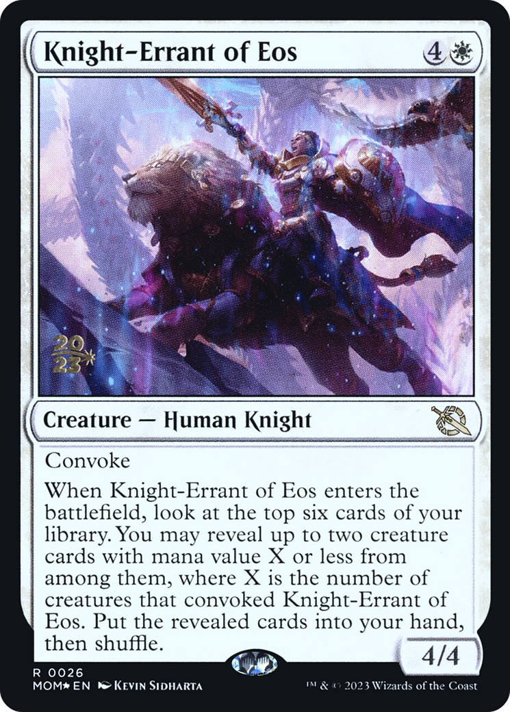 Knight-Errant of Eos [March of the Machine Prerelease Promos] | Tabernacle Games