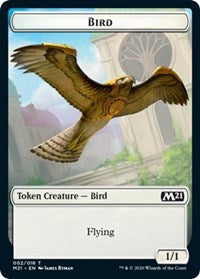 Bird // Treasure Double-sided Token [Core Set 2021 Tokens] | Tabernacle Games