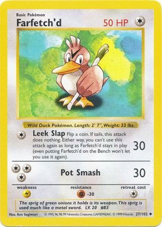 Farfetch'd (27/102) [Base Set Shadowless Unlimited] | Tabernacle Games
