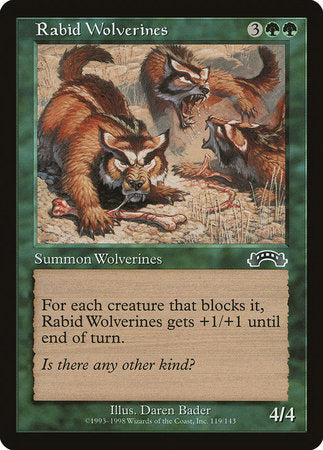 Rabid Wolverines [Exodus] | Tabernacle Games