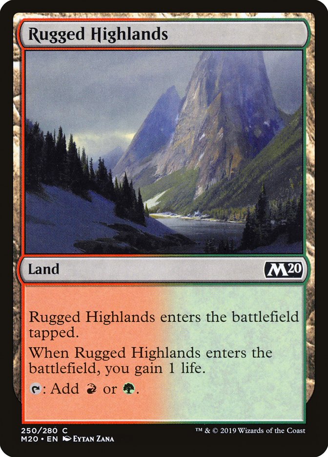 Rugged Highlands [Core Set 2020] | Tabernacle Games