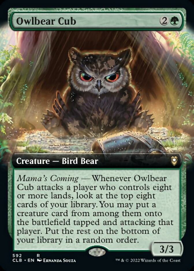 Owlbear Cub (Extended Art) [Commander Legends: Battle for Baldur's Gate] | Tabernacle Games