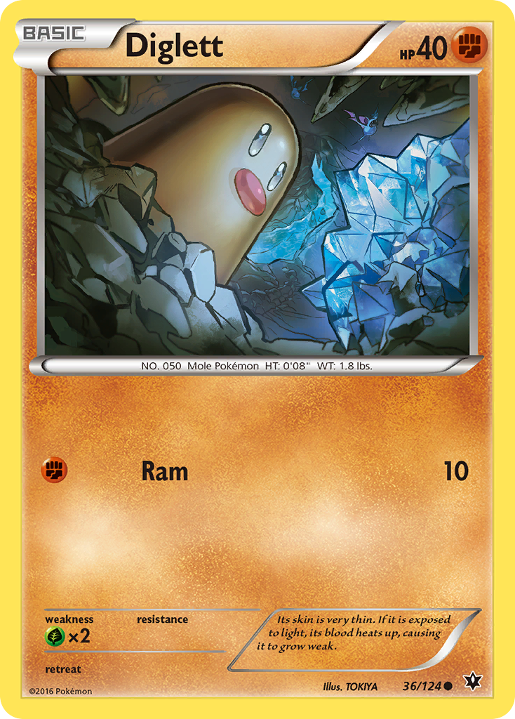 Diglett (36/124) [XY: Fates Collide] | Tabernacle Games