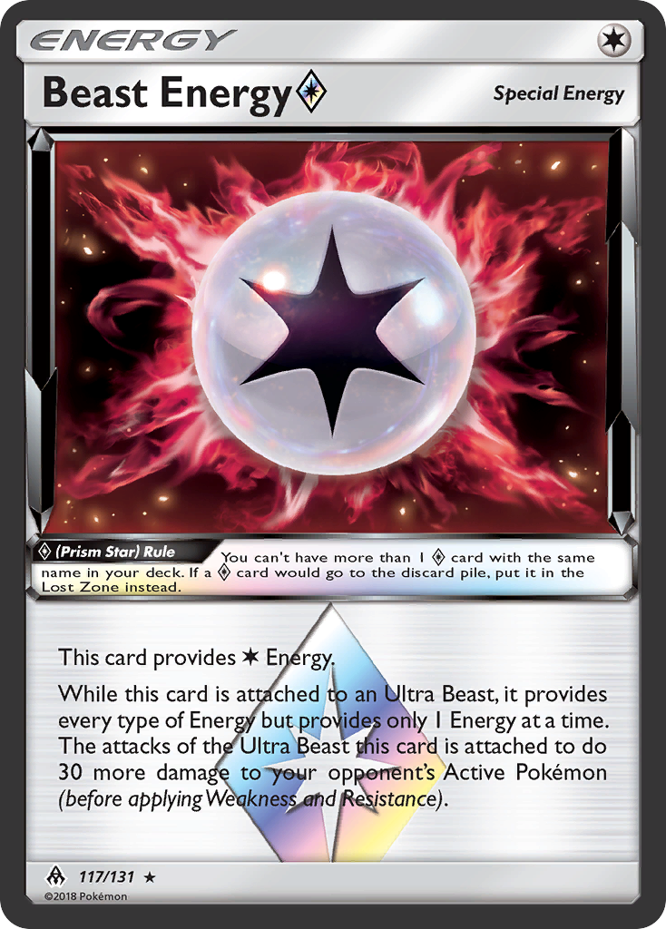 Beast Energy (117/131) (Prism Star) [Sun & Moon: Forbidden Light] | Tabernacle Games