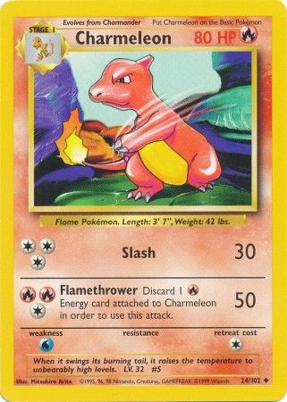 Charmeleon (24/102) [Base Set Unlimited] | Tabernacle Games