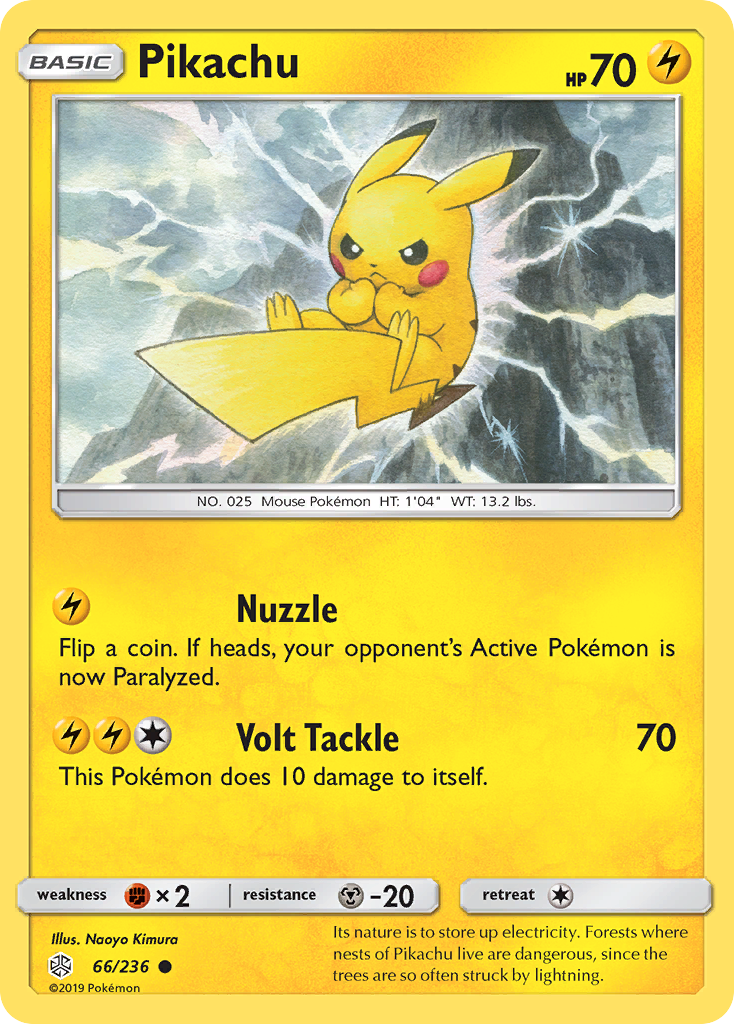 Pikachu (66/236) [Sun & Moon: Cosmic Eclipse] | Tabernacle Games