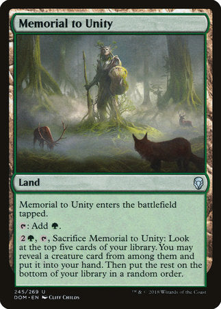 Memorial to Unity [Dominaria] | Tabernacle Games