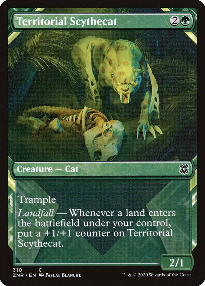 Territorial Scythecat (Showcase) [Zendikar Rising] | Tabernacle Games