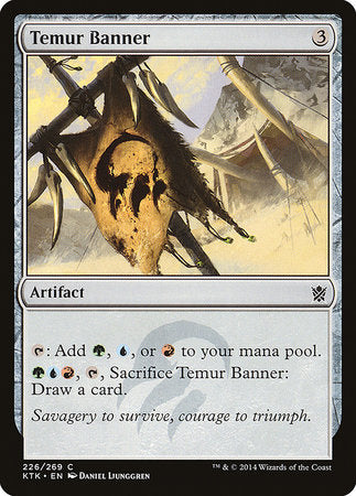 Temur Banner [Khans of Tarkir] | Tabernacle Games