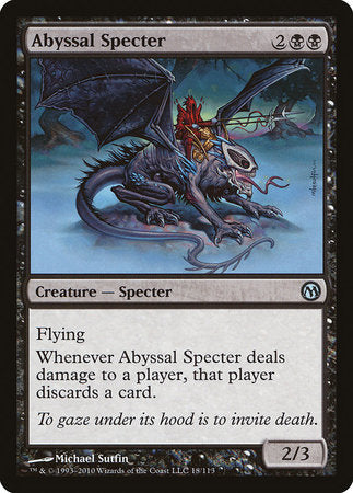 Abyssal Specter [Duels of the Planeswalkers] | Tabernacle Games