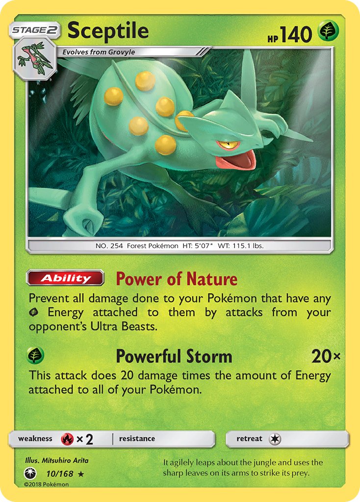 Sceptile (10/168) (Theme Deck Exclusive) [Sun & Moon: Celestial Storm] | Tabernacle Games